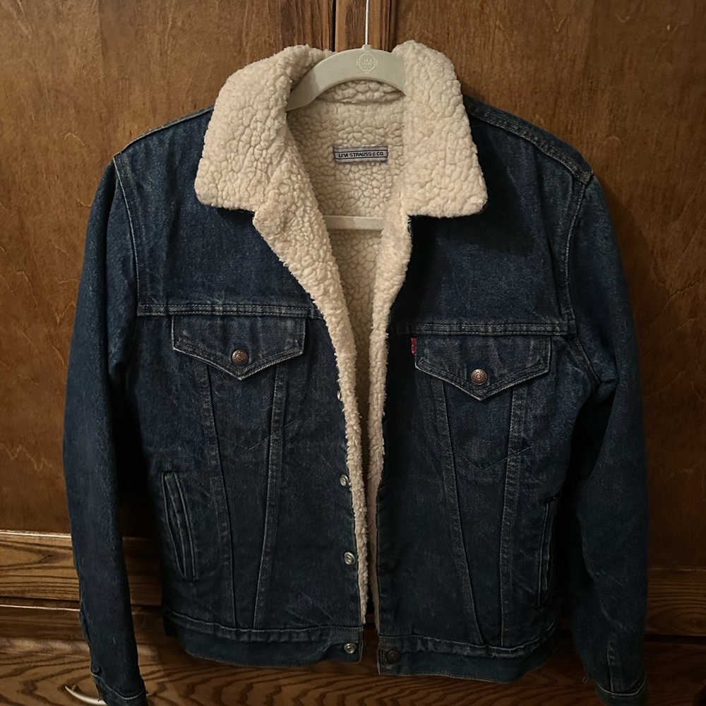 Vintage 80s Levi’s Sherpa Lined Denim Jacket
